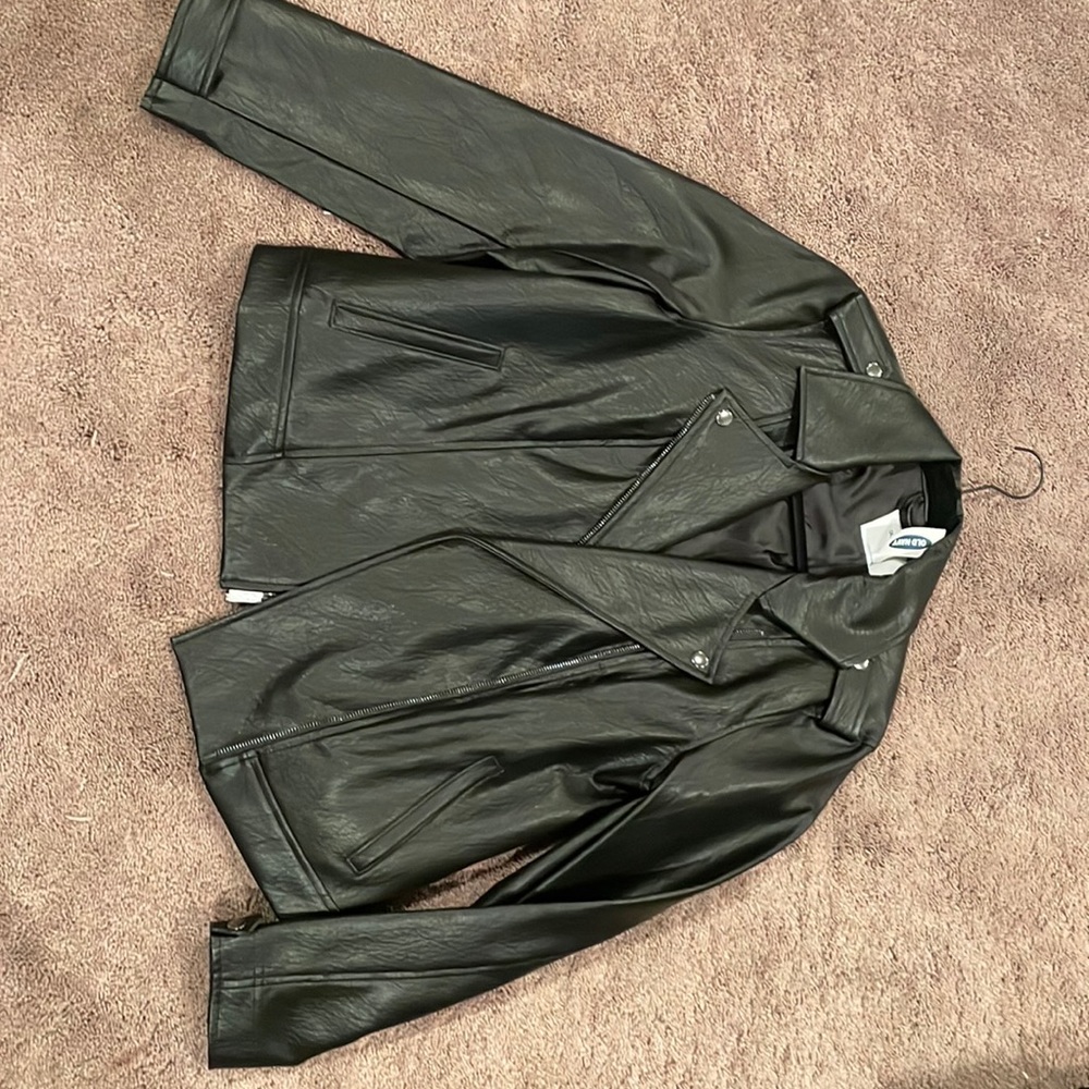 NWT Old Navy Faux Leather Jacket (M)